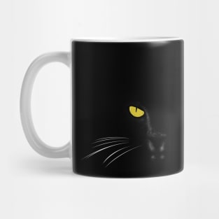 Black Cat Face Mug